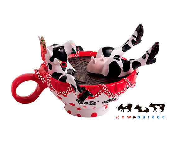 Статуэтка корова Cow Parade Cafe Ole коллекционная (16 х 5 х 11см) полирезин Киев