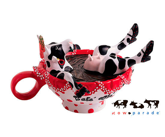 Статуэтка корова Cow Parade Cafe Ole коллекционная (16 х 5 х 11см) полирезин Киев - изображение 2