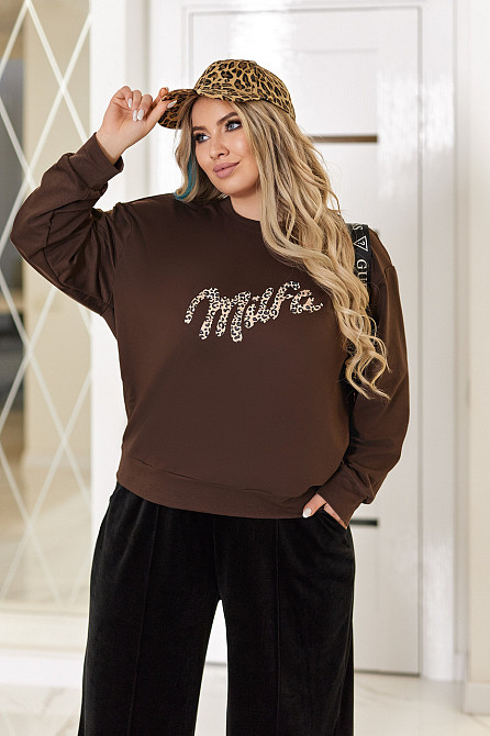 Модний жіночий світшот "Magnetic" | Норма і батал Київ - фото 8