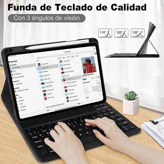 Чохол-клавіатура для Xiaomi Pad 6, 6 Pro 11” 2023, магнітна знімна Bluetooth з тачпадом, тримачем для стилуса, чорний для планшета Київ