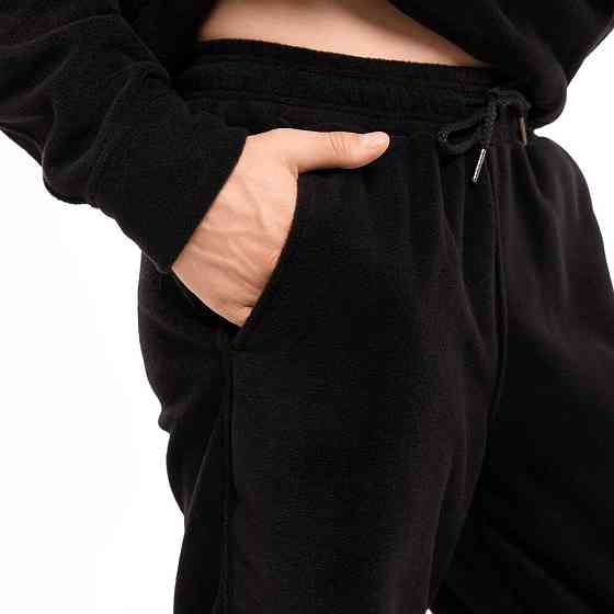 Флисовый зимний мужской костюм Pobedov Mariot. Черный мужской флисовый костюм Киев