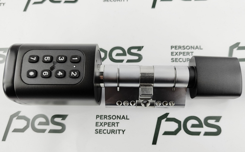 PES Cylinder 3 с клавиатурой и сканером отпечатков пальца черный 70 мм 35x35Т Киев - изображение 16