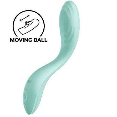 Вібратор із перлинною стимуляцією точки G Satisfyer Rrrolling Pleasure Mint Sex Aura Київ