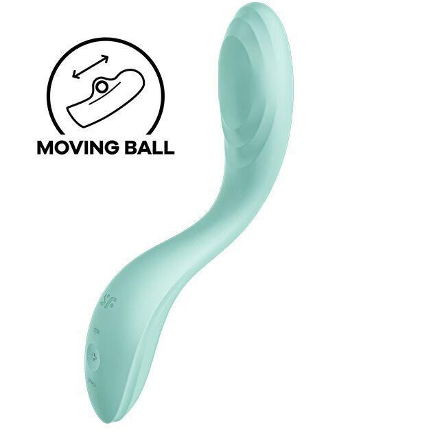 Вібратор із перлинною стимуляцією точки G Satisfyer Rrrolling Pleasure Mint Sex Aura Київ - фото 1