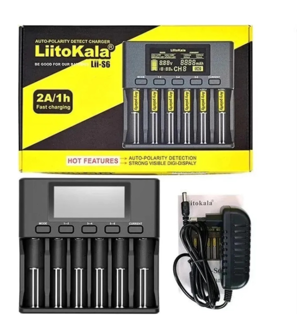 Универсальное зарядное устройство Liitokala Lii-S6 (6 каналов) с блоком питания Винница - изображение 7