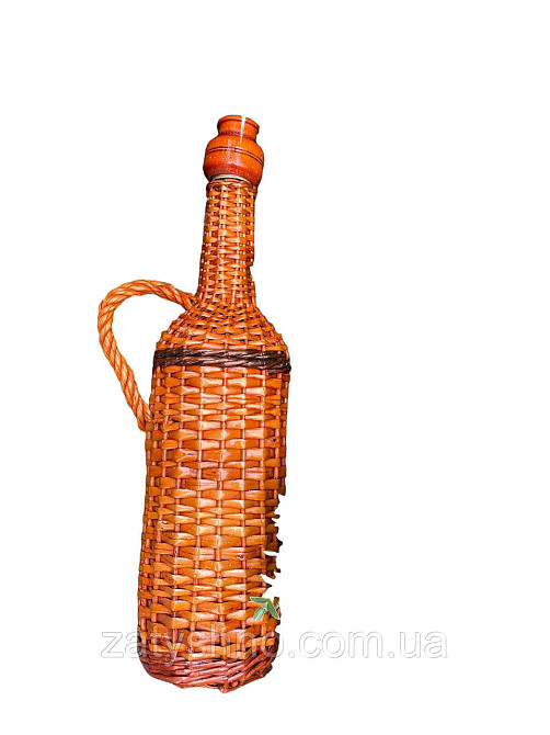 Пляшка плетена на 0,5 л Київ - фото 2