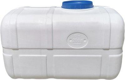 Емкость для воды 200 литров белая пищевая прямоугольная Днепр - изображение 1