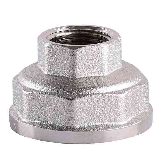 Муфта редукційна 1 1/2″х 3/4″ВВ нікельована восьмигранна А0336А(нк) Киев