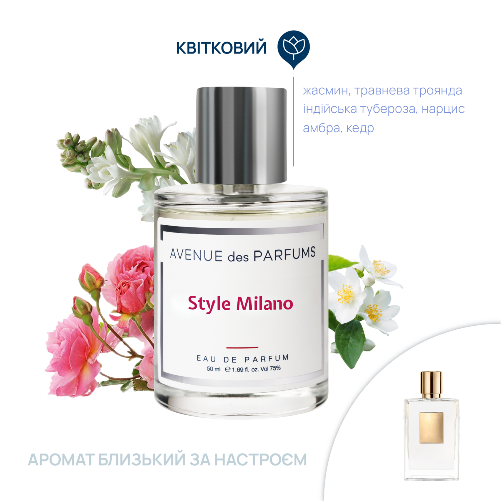 Парфюмерная вода Style Milano Avenue des Parfums 50 мл Киев - изображение 6