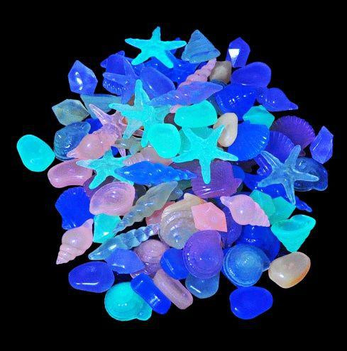 Камені в акваріум фосфорні 10 штук різнобарвний Київ - фото 3