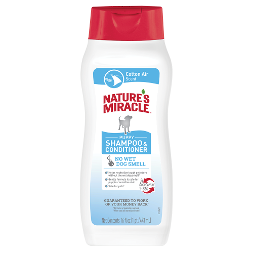 Шампунь-кондиціонер 8in1 Nature’s Miracle для цуценят з ароматом бавовни 473 мл Київ