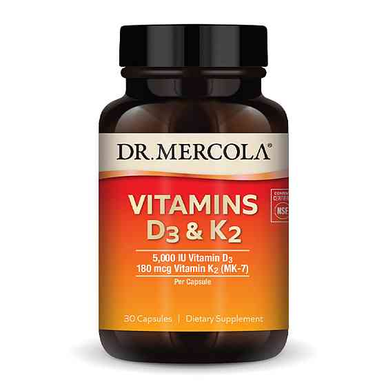 Витамины Dr. Mercola Витамин Д3 К2 Vitamins D3 & K2 30 капс Киев