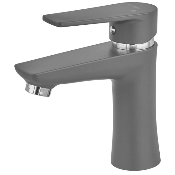 Змішувач для умивальника Plamix Oscar-001 Graphite (без підведення) (Колір графіт) (PM6097)   ( 25514 ) Харків