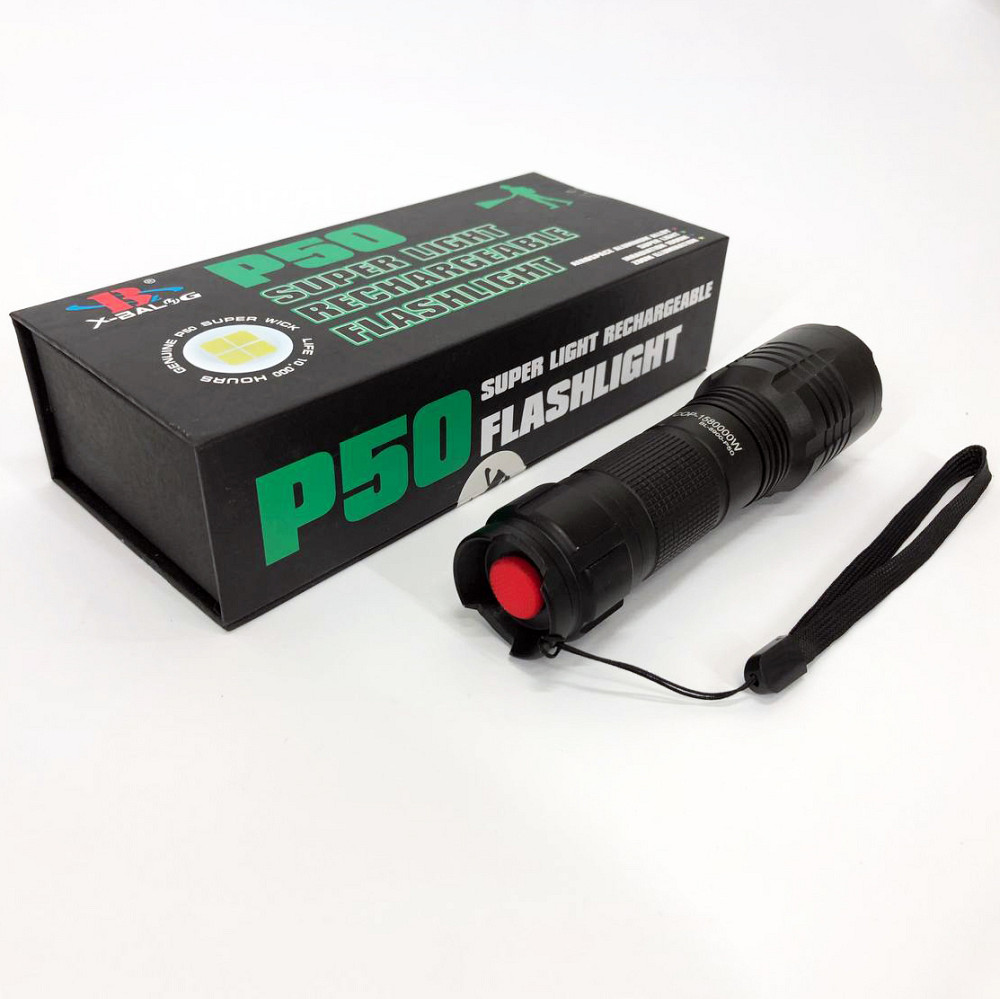 Усиленный ручной фонарик Bailong BL-8900-P50, Ручной фонарь с двумя режимами работы UG-81 Львов - изображение 9