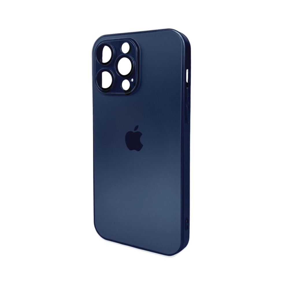 Чохол для смартфона AG Glass Matt Frame Color Logo for Apple iPhone 15 Pro Max Navy Blue Киев - изображение 1