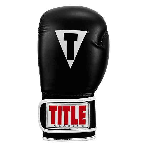 Боксерські рукавиці TITLE Classic Pro Style 3.0 Black/White 12 oz (капа в комплекті) Каменское