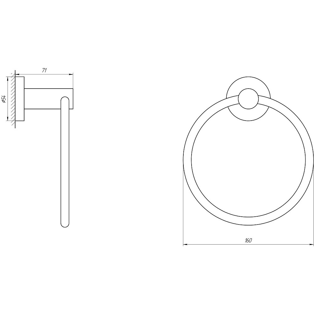 Тримач рушників Globus Lux SS 8407  SUS304 Луцк - изображение 2