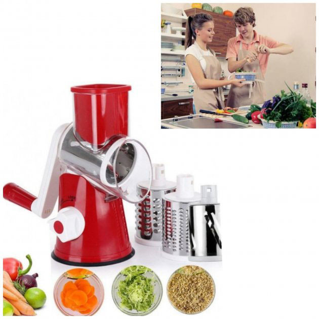Різальниця для овочів красная, Багатофункціональна овочева нарізка, Овочерізка для моркви DM-14 Львів - фото 7
