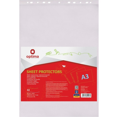 Файл Optima А3 40 мкм, горизонтальний глянсових , 50 штук (O35113) Вінниця - фото 1