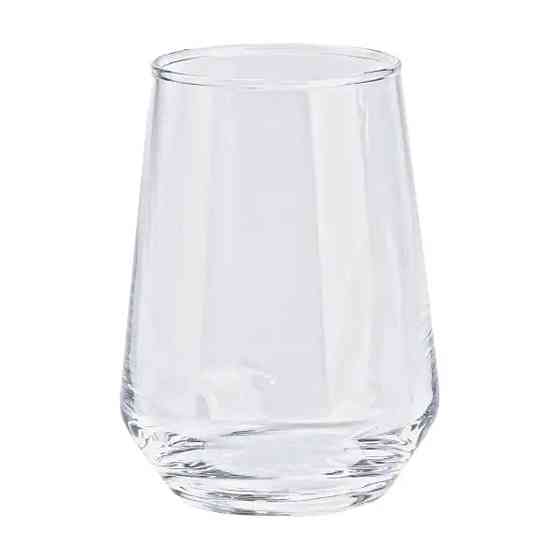 Набір склянок 6 штук по 390 мл скляний прозорий HP558 Київ