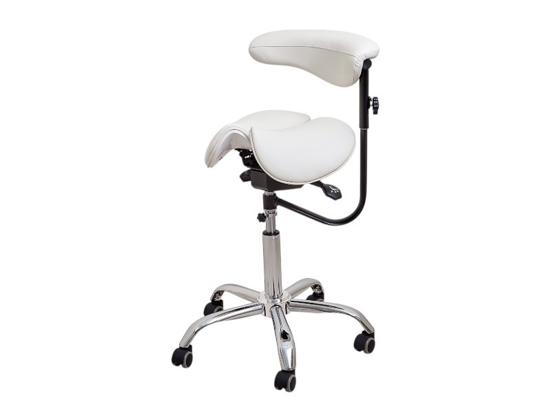 Стілець-сідло для майстра 8016-2, зі спинкою, роздільне сидіння, 3 регулювання Київ - фото 10