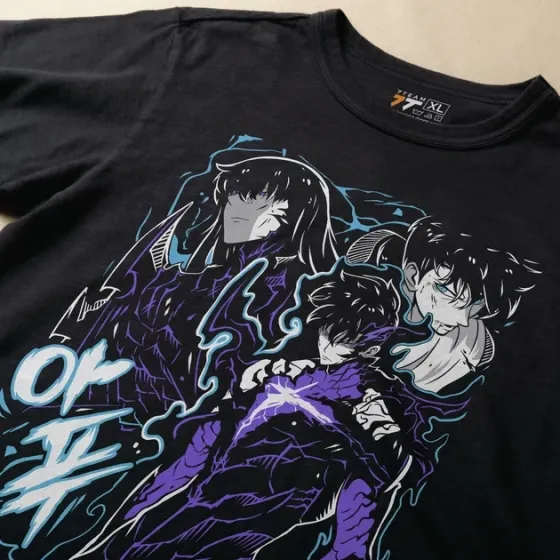Футболка чоловіча з  принтом Solo Leveling Sung Jin-Woo 7 Розмір 48 Anime0922 Дніпро