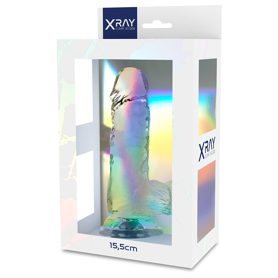 Прозорий фалоімітатор з мошонкою, 11 х 3,5 см XRAY (Іспанія) Sex Aura Київ - фото 5