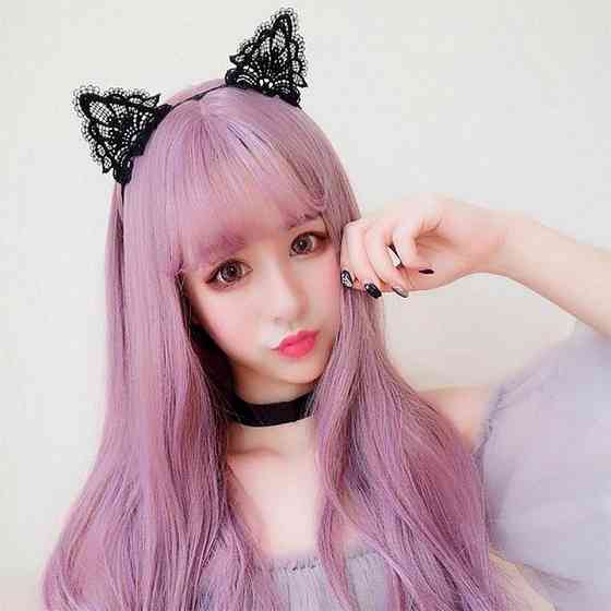 Жіночий обруч із котячими вушками - Чорний - Еротична білизна Вінниця