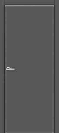 Міжкімнатні двері Оміс Глухе гладке sm 40 графіт 800х2000 мм Київ