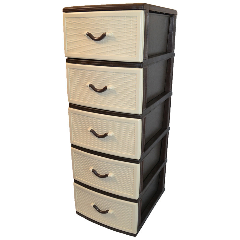 Комод пластиковий Style (Стиль) 5 ящиків 48х38х109 Одеса - фото 4