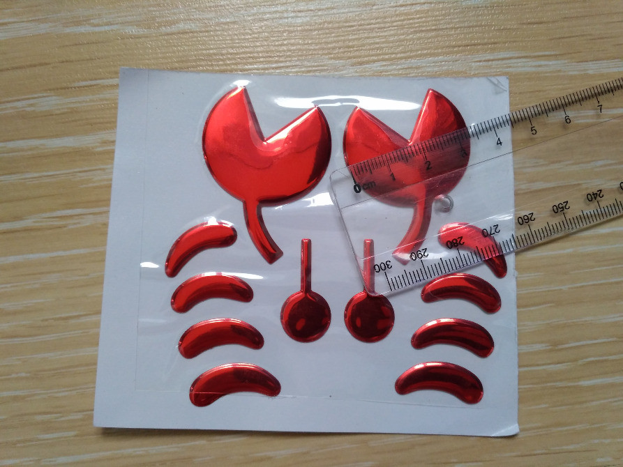 Наклейка Краб опукла на авто значок Київ - фото 3