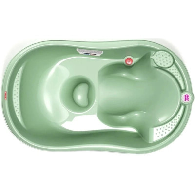 Ванночка Ok Baby Onda з анатомічною гіркою і термодатчиком, зелений (38231200) Вінниця - фото 2