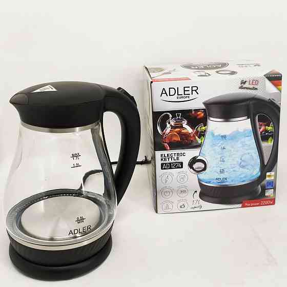 Електрочайник для кухні з підсвічуванням, Чайник електричний прозорий з підсвічуванням YF-63 Львів