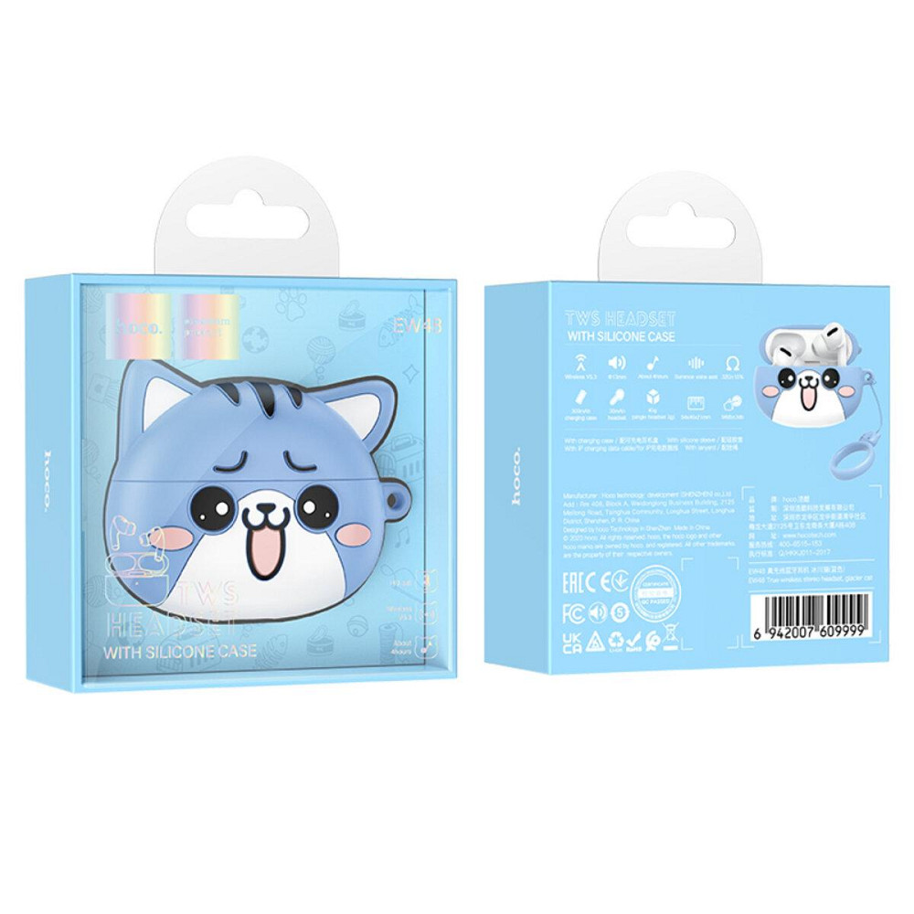 Наушники беспроводные HOCO EW48 True wireless stereo headset Glacier Cat 6942007609999 Одесса - изображение 4