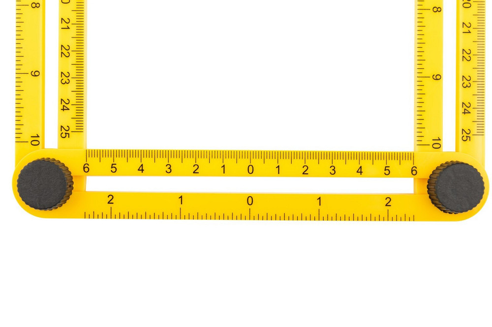 Шаблометр MASTERTOOL 250х120 мм пластиковый 30-3525 Ровно - изображение 2