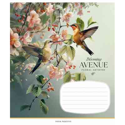 Зошит Школярик Blooming avenue 18 аркушів клітинка (018-3553K) Вінниця