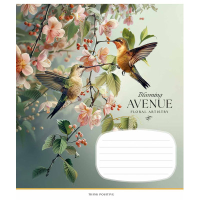 Зошит Школярик Blooming avenue 18 аркушів клітинка (018-3553K) Вінниця - фото 2