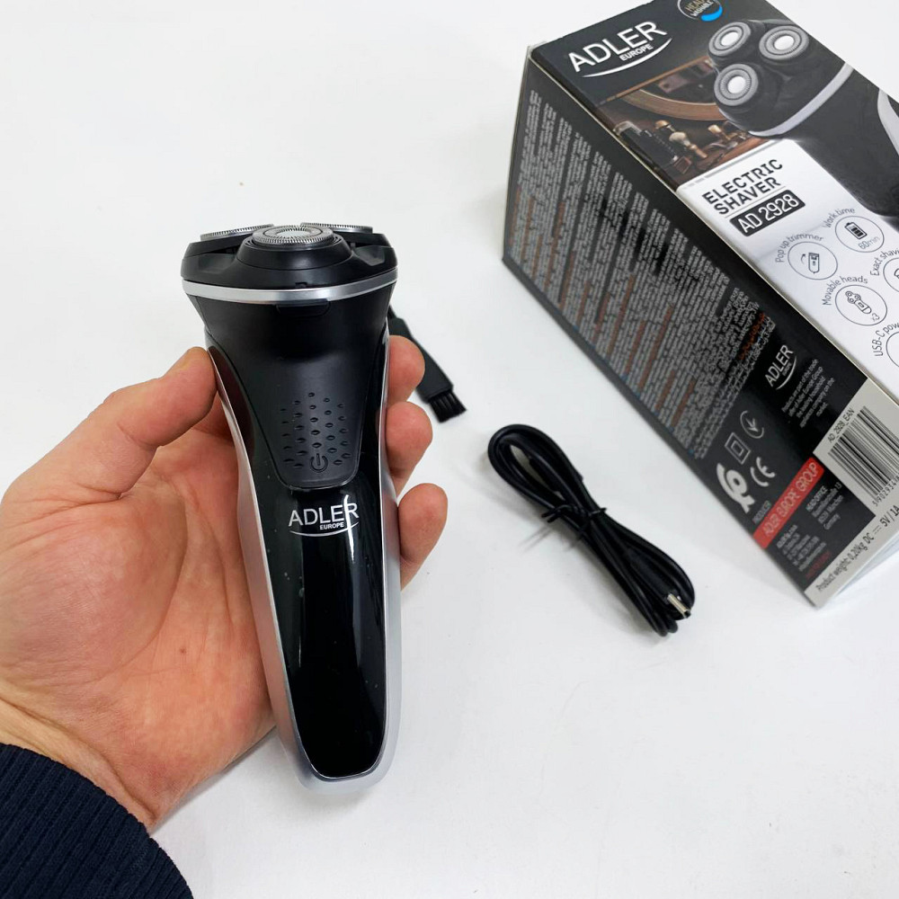 Бритвы электрические ADLER, Мужская бритва на батарейках, Электрическая мужская бритва для бороды MB-26 Львов - изображение 4
