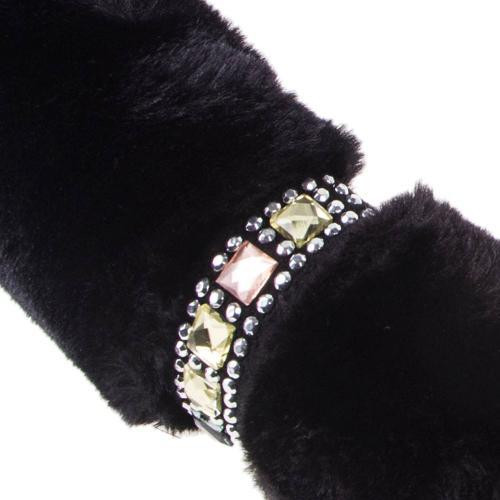 Чохол на кермо VLOD-F93 BK/BK M чорний з боковинами та мехом Харків - фото 6