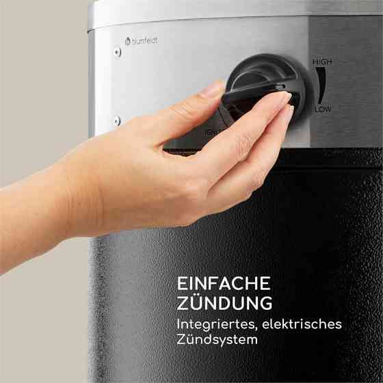 Нагрівач для патіо Goldflame Deluxe 36 000 БТЕ / 11 кВт, мобільний, із загартованого скла, з неіржавкої Рівне