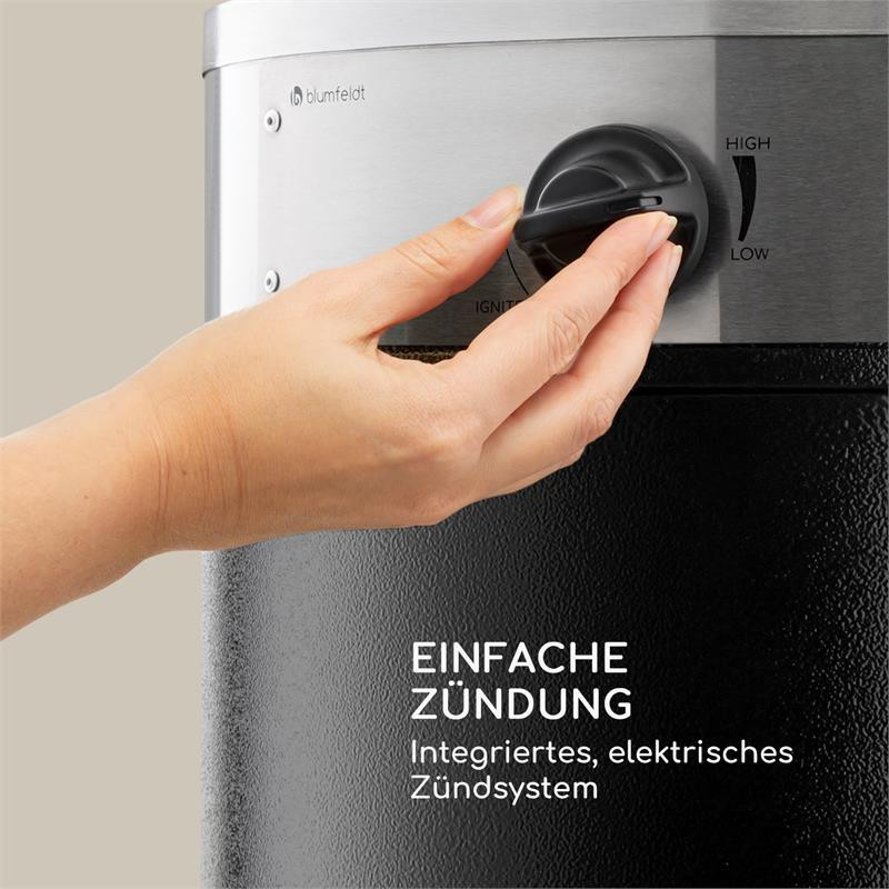 Нагрівач для патіо Goldflame Deluxe 36 000 БТЕ / 11 кВт, мобільний, із загартованого скла, з неіржавкої Рівне - фото 4