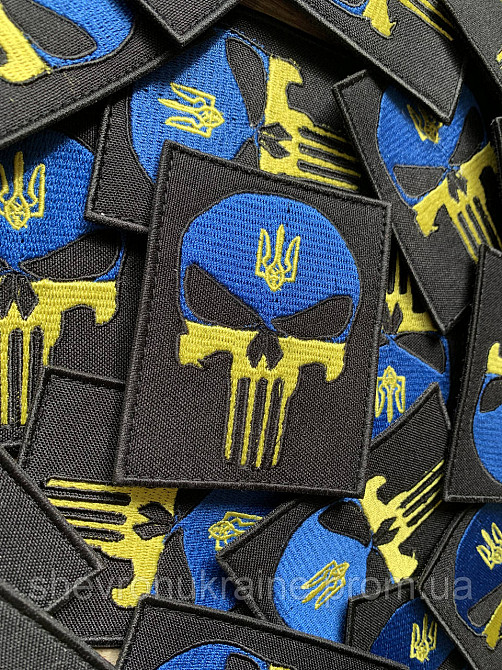 Шеврон Каратель (Форма прямокутна. На липучці) Розмір 8x6.5см Київ - фото 3