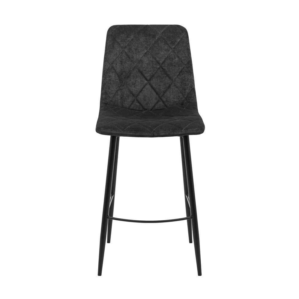 Стілець крісло барний м'який GarretDesign U Corduroy 465 високі ніжки Чорний Київ - фото 2