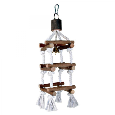 Игрушка для птиц Trixie Natural Living Лестница веревочная 34 см (4011905058863) Винница - изображение 1