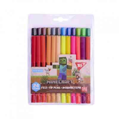 Фломастери Yes Minecraft 24 кольорів (650571) Вінниця