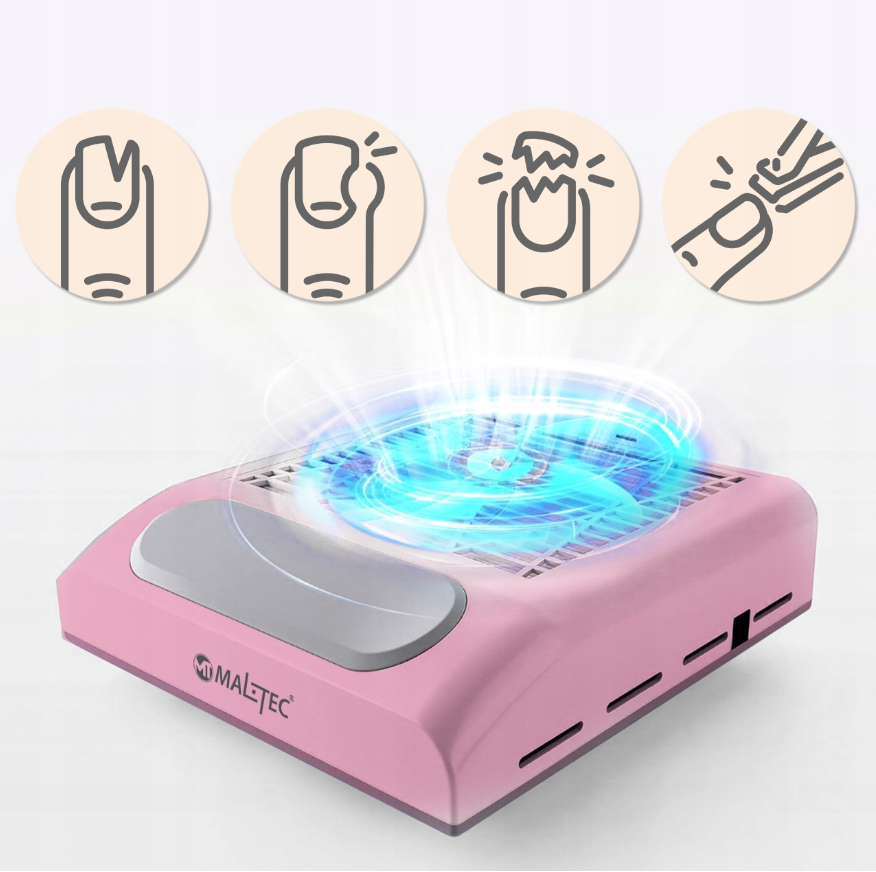 Вытяжка для маникюра MalTec 80Вт розово-пурпурный (Польша) Киев - изображение 8