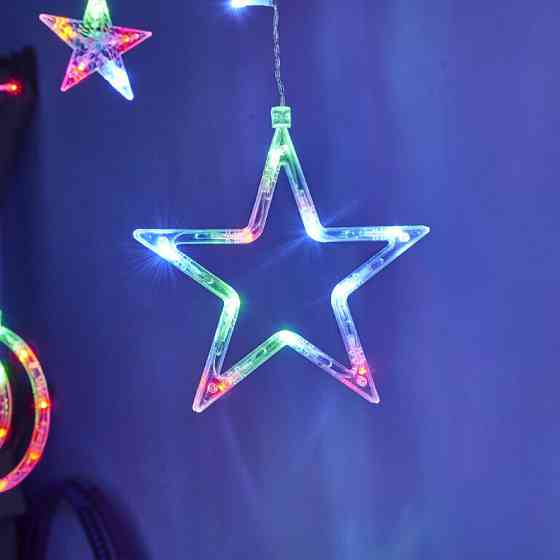 Гирлянда Штора,от сети,2,5м,138LED,с пультом,Разноцветный SBR Киев