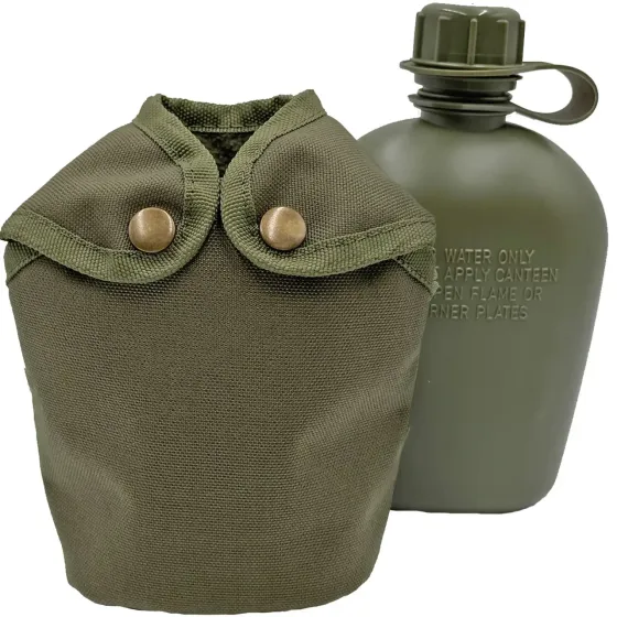 Фляга армійська 1л у чохлі Molle Піксель (фляга тактична польова індивідуальна) Поліестер, Олива Запоріжжя