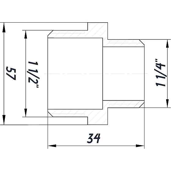 Ніпель редукційний 1 1/2″х1 1/4″ЗЗ нікельований NN762S OPTIMUM (000030795) Київ