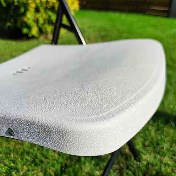 Складний стілець 46х52х79см Білий SW-00001609 Дніпро